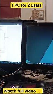 1 Cpu, 2 keyboard, 2 mouse, 2 monitors. Watch full video. Aster control.