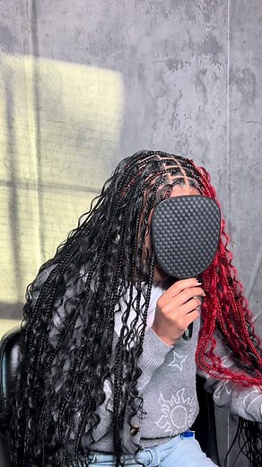 Red and Black Braids: A Stylish Combination