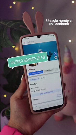 Como poner un solo nombre en Facebook gratis! 🩷🤗 #tutorialescheck #facebook #personaliza #parati #foryou