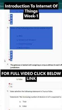 NPTEL Introduction to Internet of Things Week 1 Assignment Answers | noc26-cs37 | IIT Kharagpur