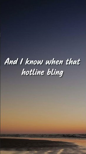 Hotline Bling (Lyrics) - Drake #drake #hotlinebling #lyrics