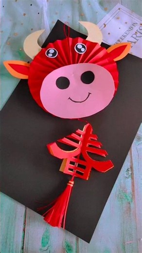 Cute Paper Cow 🐮 | Easy DIY Paper Craft for Kids | Animal Craft #shorts