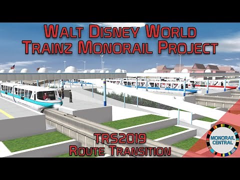 Disney Monorails in Trainz Railroad Simulator 2019 | Walt Disney World Trainz Monorail Project