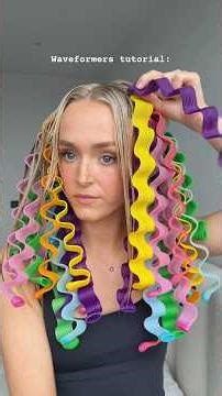 Waveformers tutorial for episode 2 💖 #waveformers #curlformers#heatlesscurls