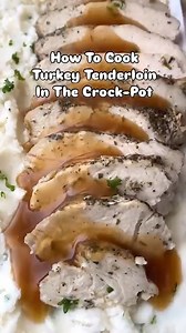 Slow Cooker Turkey Tenderloin Full recipe: https://fitslowcookerqueen.com/slow-cooker-turkey-tenderloin/ | Shannon Epstein - Fit Slow Cooker Queen