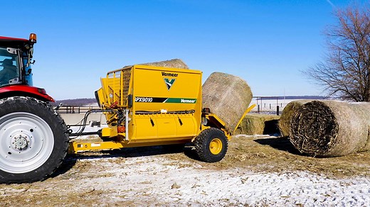 3.5K views · 57 reactions | Meet the powerful and versatile BPX9010 bale processor. Ready to help feed cattle or spread bedding. Watch the video below then learn more about the BPX9010 bale processor: https://goo.gl/NP3jGf | Vermeer Agriculture | Facebook