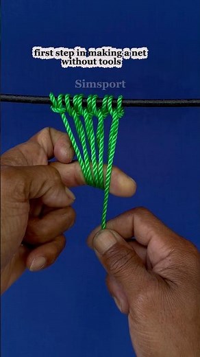 first time making a net without special tools #knot #net