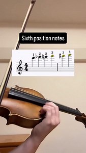 Violin sixth position notes ✨ | Meghan Faw, violin