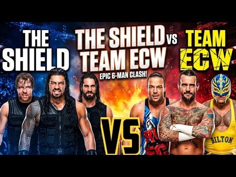FULL MATCH : The Shield Vs. Team ECW - WWE Vs. ECW #wwe