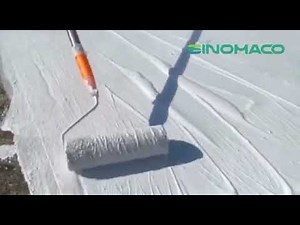 White acrylic coating for roofing waterproofing construction