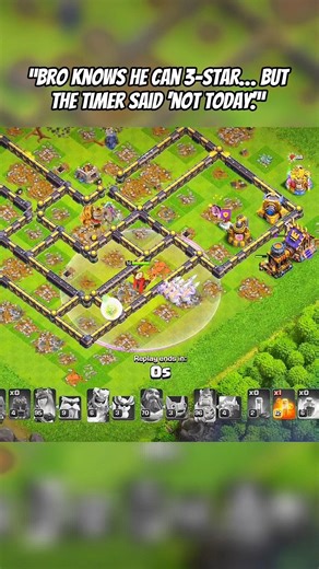 time fail attack 😭 ||clash of clans|| #clashofclans #coc #shorts