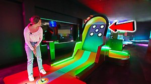 Crazy high tech mini golf!