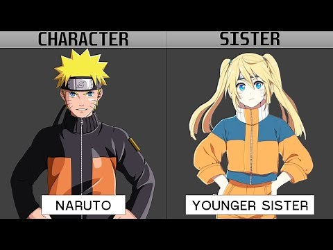 NARUTO CHARACTERS AND THEIR SISTERS | Boruto