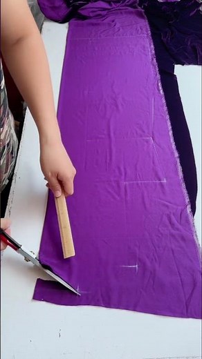 Perfect Fabric Cutting for Beginners | Ruler + Scissors Method #diy #cuttinghacks #cuttingskills