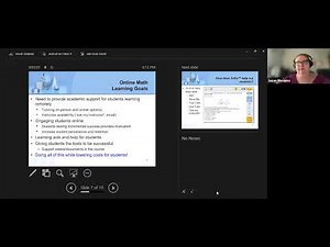 Meeting Math Students Online