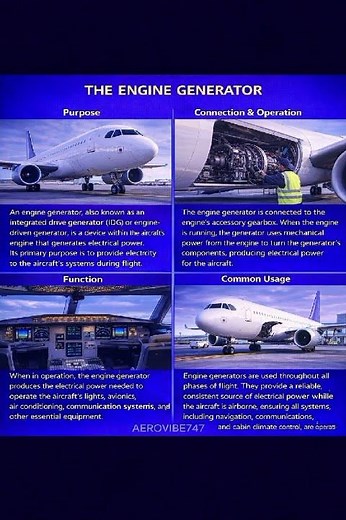 Aircraft Engine Generator – Simple Explanation