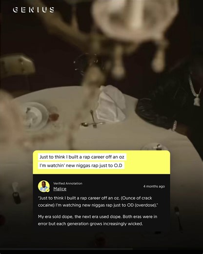 #malice breaks down the meaning behind one of his most talked-about bars 🎤🧠 a veteran perspective, explained in his own words 💬 | Genius