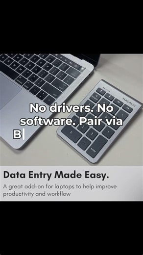 Macally Bluetooth Number Pad: Fast, comfy data entry for less! #Shorts