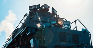 The Big Boy steam engine is back on track in Cheyenne, Wyoming