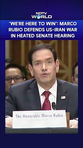 "We're Not A Charity...We're Here To Win": Marco Rubio Defends Iran War In Senate Hearing