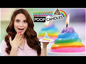DIY RAINBOW POOP CANDLES - Videos For Kids