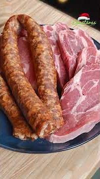 Friptura de porc la tava, cu carnati - Reteta suprema de Craciun