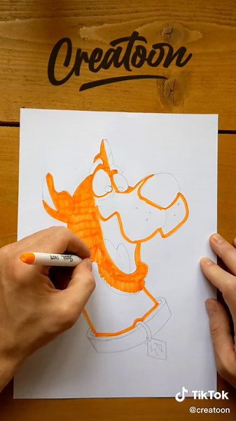 How to Draw Scooby Doo with Creatoon