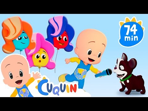 Aprende los números con los globos bebé de Cuquín y más | Caricaturas y dibujos animados para bebés