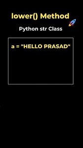 2. lower() method in String class | Python