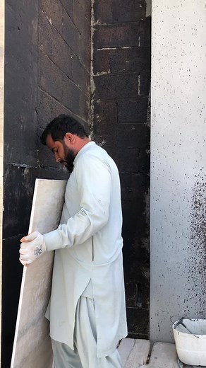 Marble Installation Process: Outdoor Wall Application