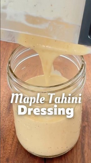 🥗 Easy Maple Tahini Dressing | Creamy, Heart Healthy & Low Sugar #shorts