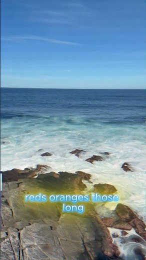 Why does the ocean turn blue?