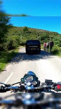Skidding the Royal Enfield Bullet 500's back tire