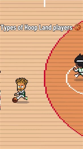 Types of Hoop Land Players: Shooter, Rim Runner, Dribbler