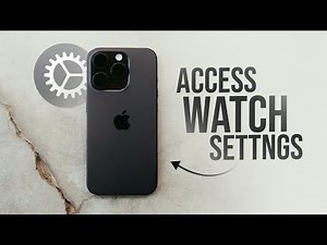 How to Access Apple Watch Settings on iPhone (tutorial)