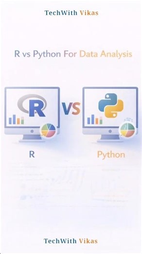R vs Python for Data Analysis | #python #R #dataanalysis #shorts