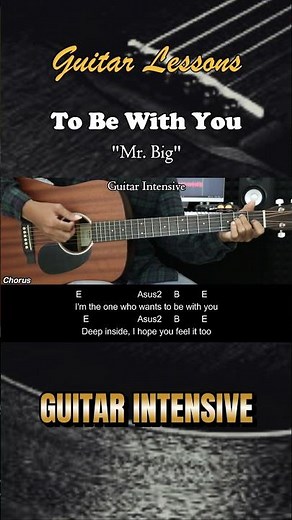To Be With You - Mr. Big | EASY Guitar Tutorial with Chords / Lyrics #chordgitar