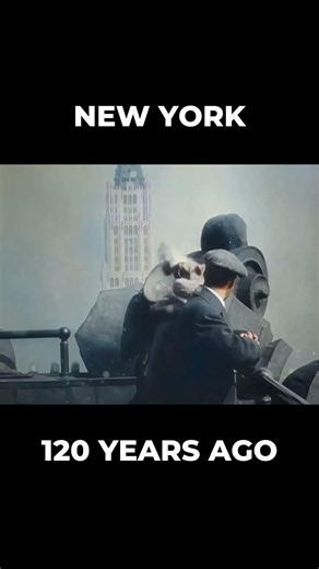 New York 120 Years Ago - Rare Colorized Footage