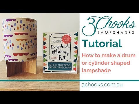 How to make a drum lampshade with any fabric - step by step 20 min tutorial