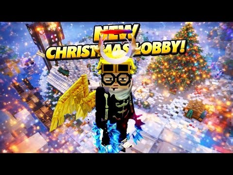Exploring the NEW CHRISTMAS LOBBY in Blockman Go BedWars