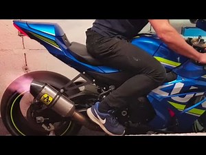 Gsxr 2017 full Arrow ti system start up and run