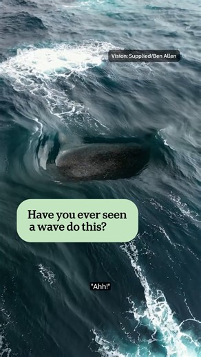 Two surfers have discovered a unique wave 60km off WA's far south coast. It's the first time the unusual break, the pair have dubbed the break 'The Thing', has been filmed. | ABC Great Southern
