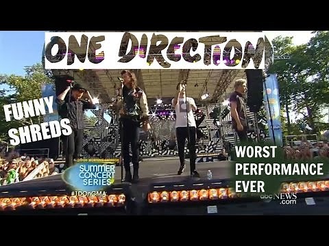 One Direction - Drag Me Down (Worst Performance Ever) Shreds