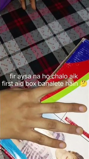 how to make easy first Aid box 🎁 in the home 🏡. #shortsfeed