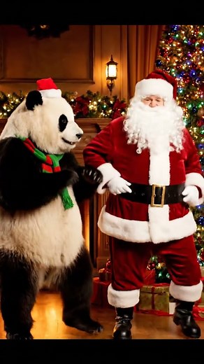 Panda Teaches Santa the Funniest Christmas Dance | Nebula Shots