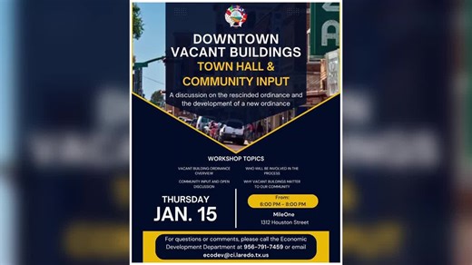 Laredo seeks public input on vacant building ordinance