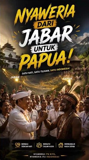 "NYAWERIA" From West Java to Papua! This Moment Brought Tears to Netizens' Eyes 😭🔥