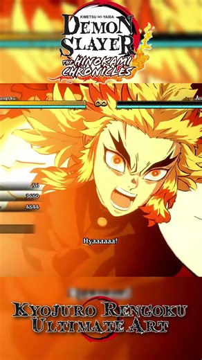 Kyojuro Rengoku Ultimate Art - Demon Slayer The Hinokami Chronicles #rengoku #gaming #anime #shorts