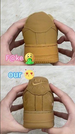 Real Vs Fake Wheat Nike Air Force 1 #shorts #sneakerhead #viral