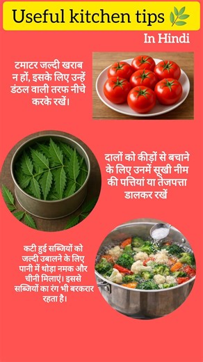 Useful kitchen tips in hindi 🌿🌿आसान किचन हैक्स #kitchentips #shortsfeed #youtubeshorts #hacks